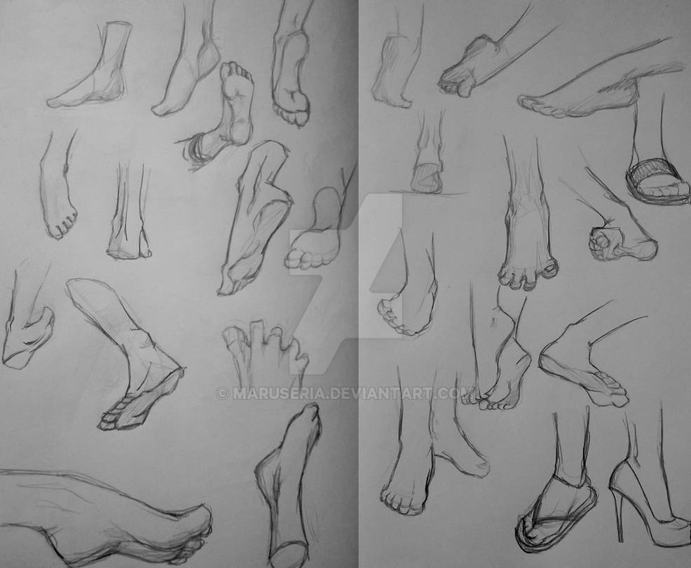Feet References by Maruseria on DeviantArt