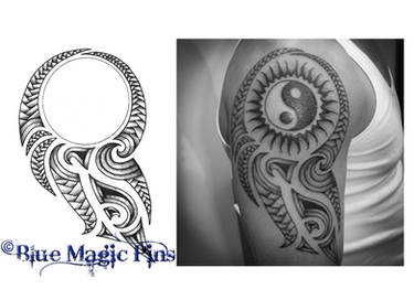 Cover circular tattoo maori