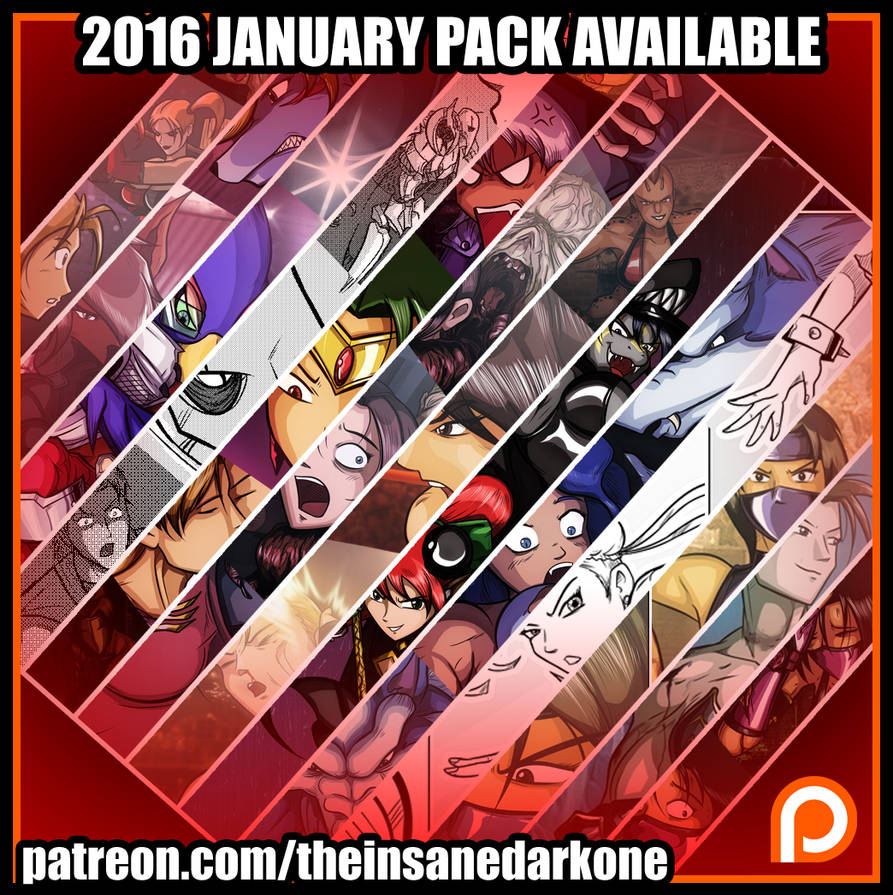 Patreon - January pack now available by TheInsaneDarkOne on DeviantArt