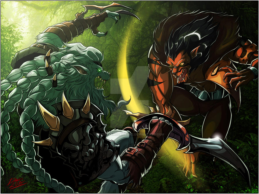 Rengar vs Kraven by TheInsaneDarkOne on DeviantArt