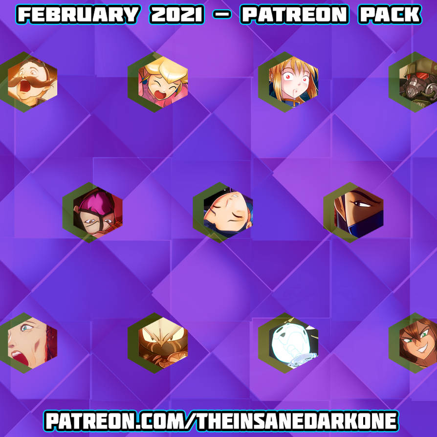 Patreon February 2021 pack now available! by TheInsaneDarkOne on DeviantArt