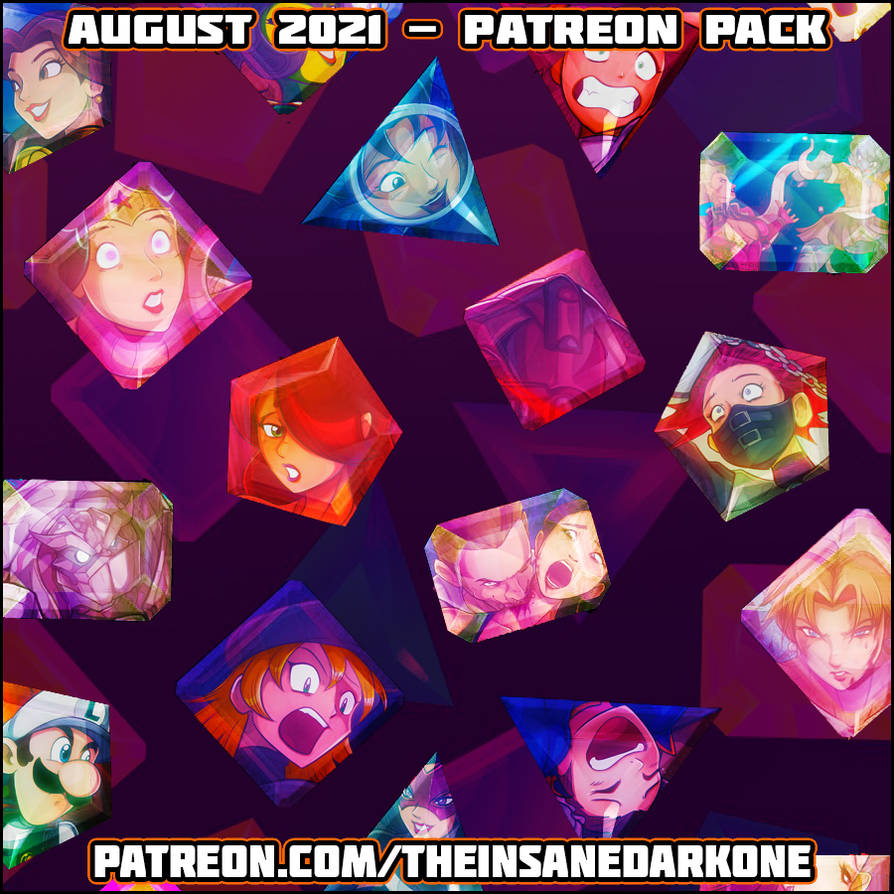 Patreon August 2021 pack now available! by TheInsaneDarkOne on DeviantArt