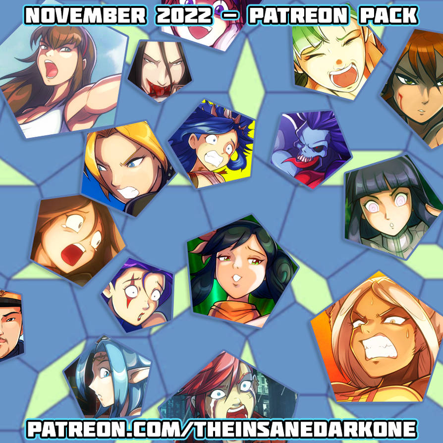 Patreon November 2022 pack now available! by TheInsaneDarkOne on DeviantArt