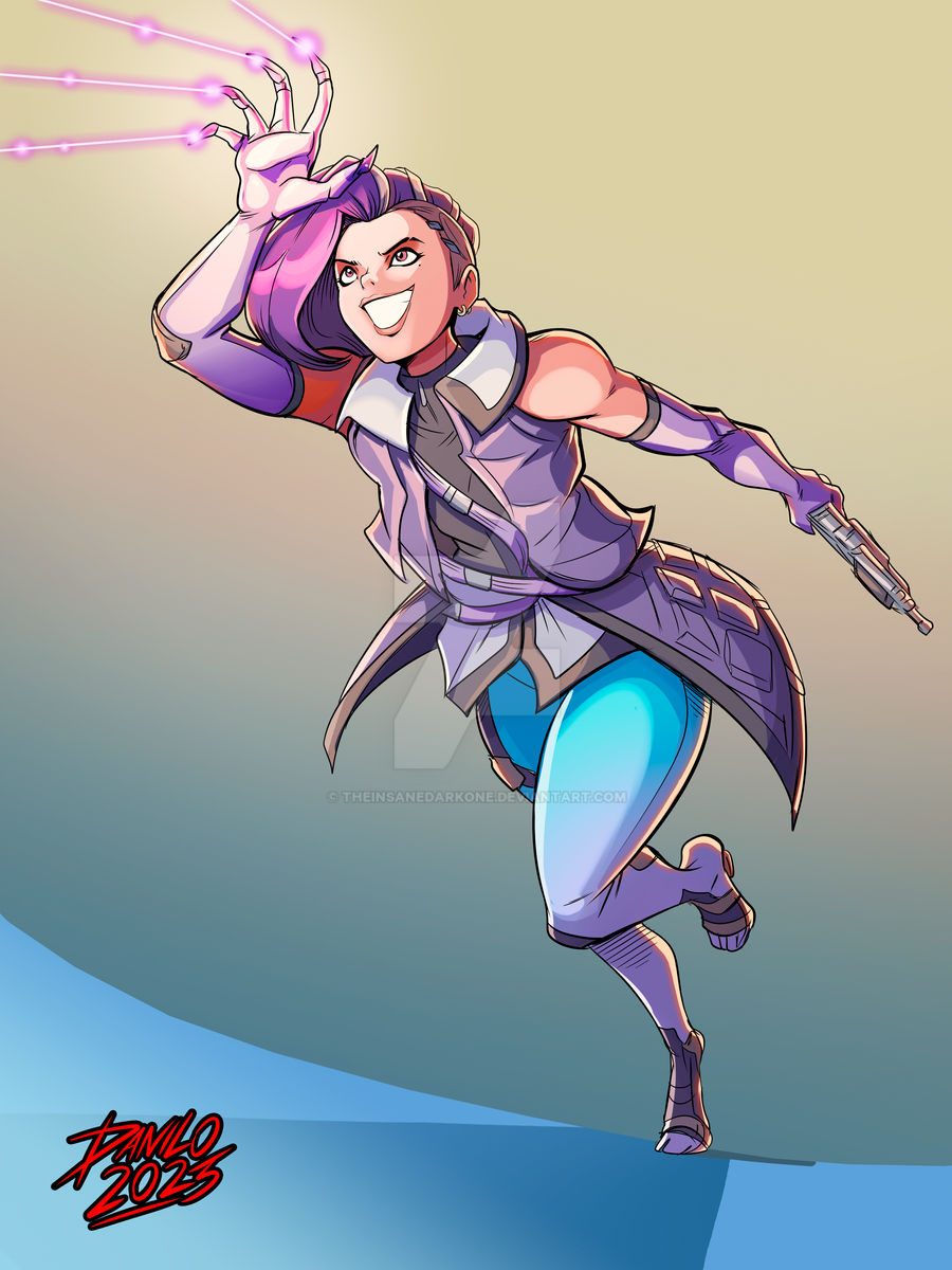 Sombra quick drawing - Patreon recap by TheInsaneDarkOne on DeviantArt