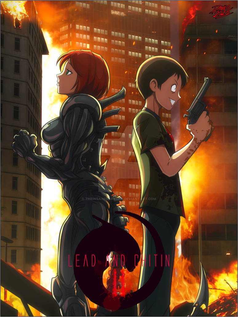 Lead and Chitin - cover art by TheInsaneDarkOne on DeviantArt