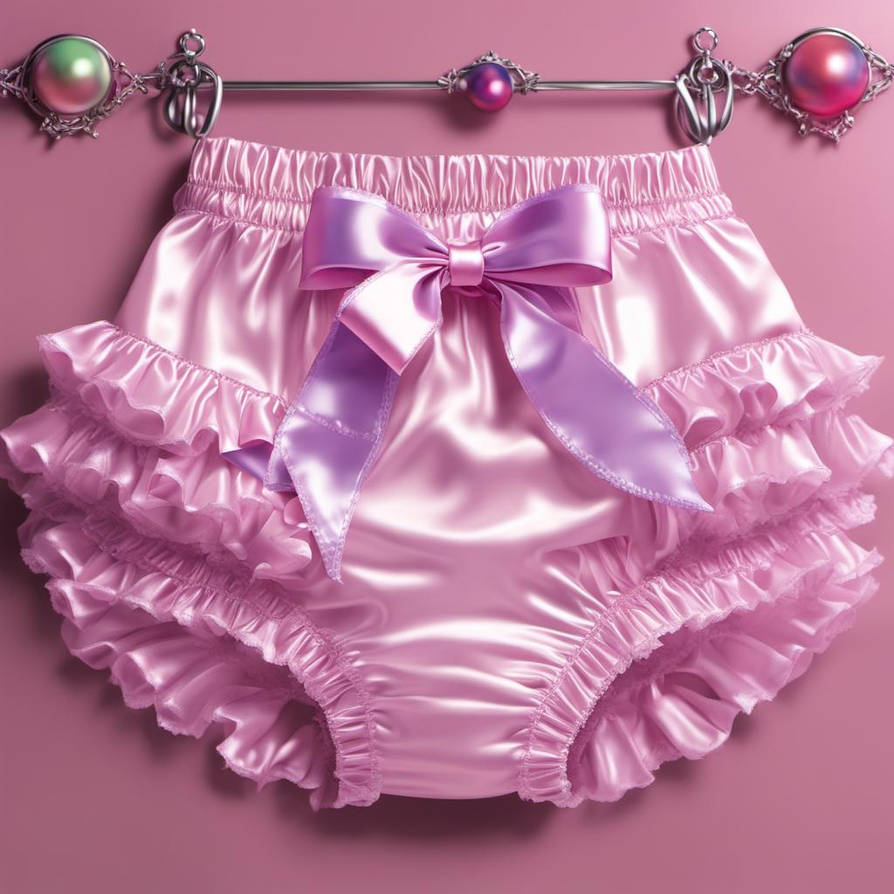 Frilly Girly Satiny Shiny Sissy Panties With Ribbo by SissyNadine on ...