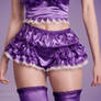 Shiny Satin Sissy Panties With Frilly Lace Around