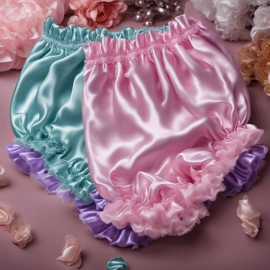 Swishy Swishy Girly Satin Sissy Panties In An Assortment by SissyNadine on ...