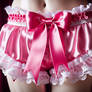 Frilly Girly Shiny Satin Sissy Panties With Ribbon