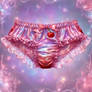 Transluscent Holographic Gossamer Ruffly Sissy Pan