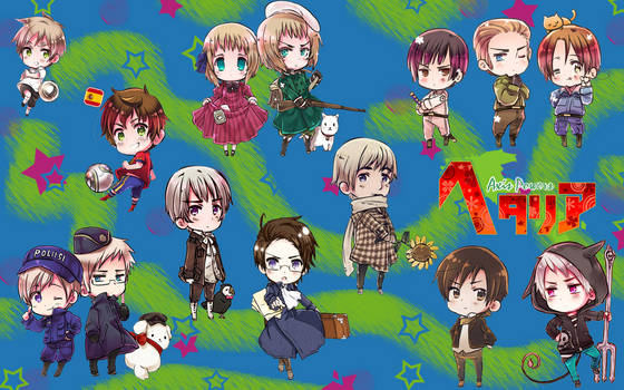 Hetalia Chibis Wallpaper