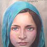 Afghan Girl  ~ 1 Colored Pencils