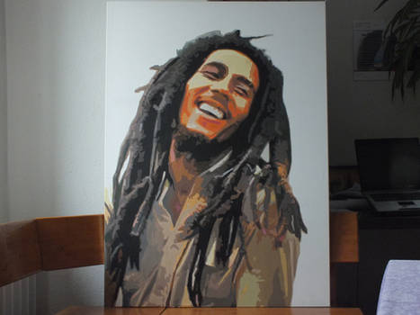 Bob marley Oil painting