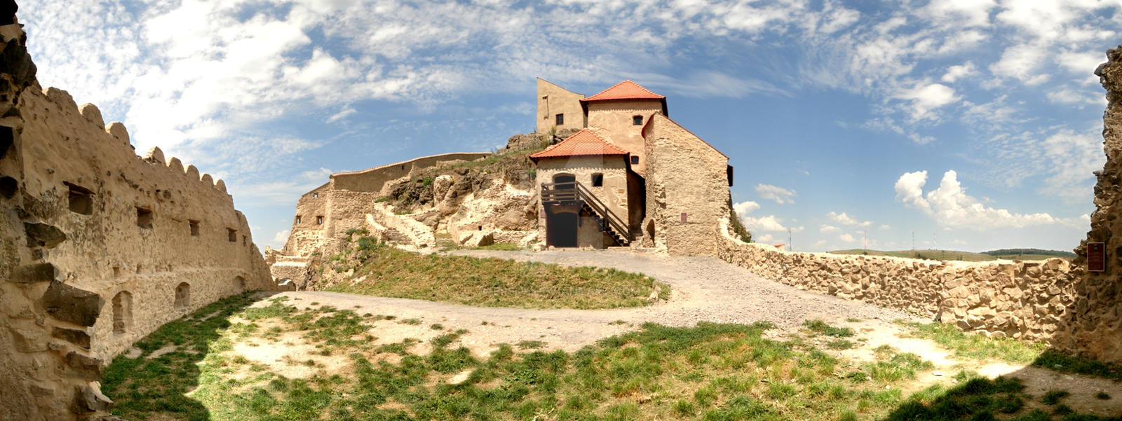 Rupea Fortress - View from Throne Chamber