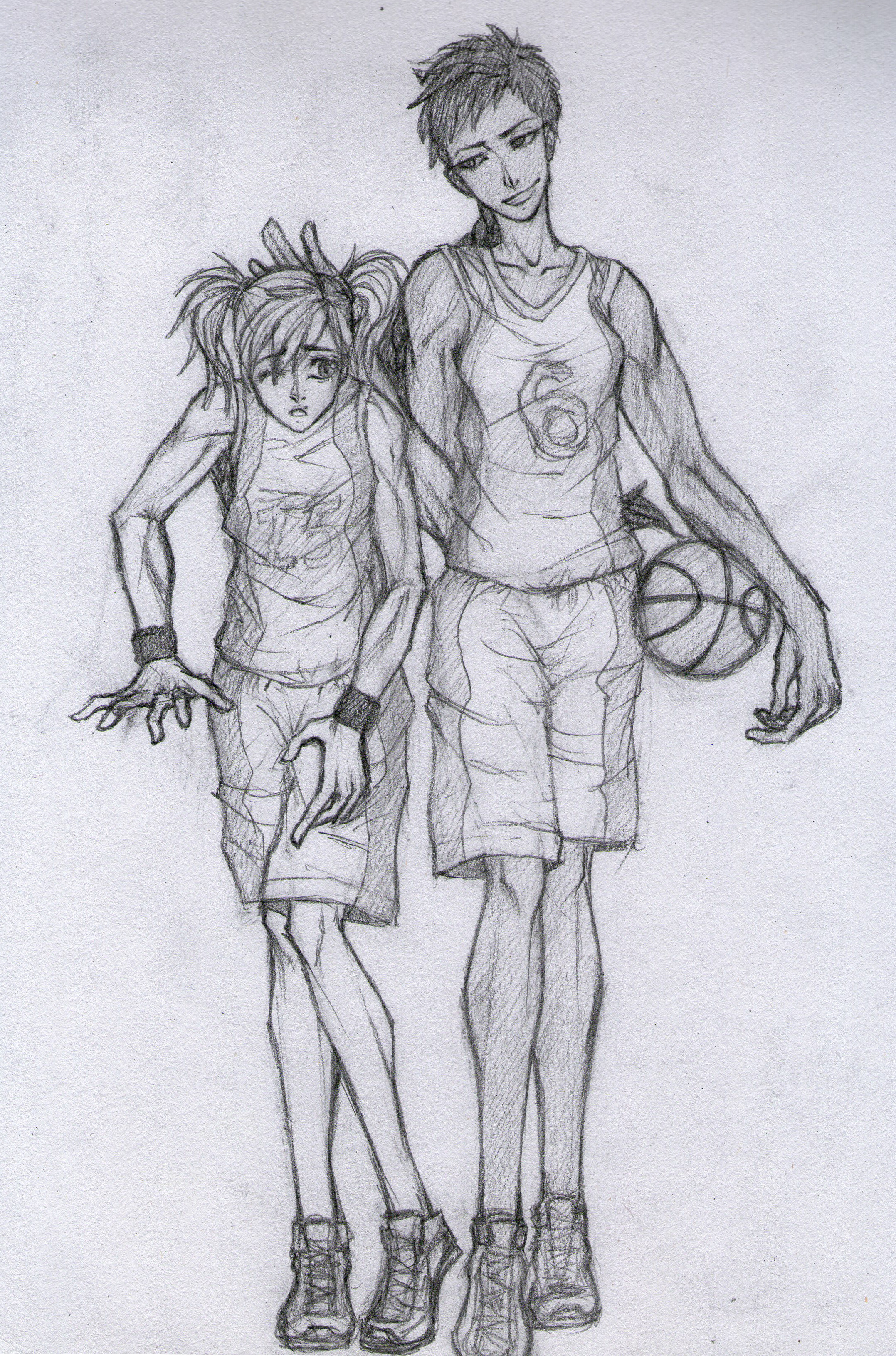 Fem version Aomine and Kuroko.