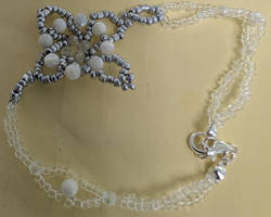 Gemstone Bead Flower Bracelet