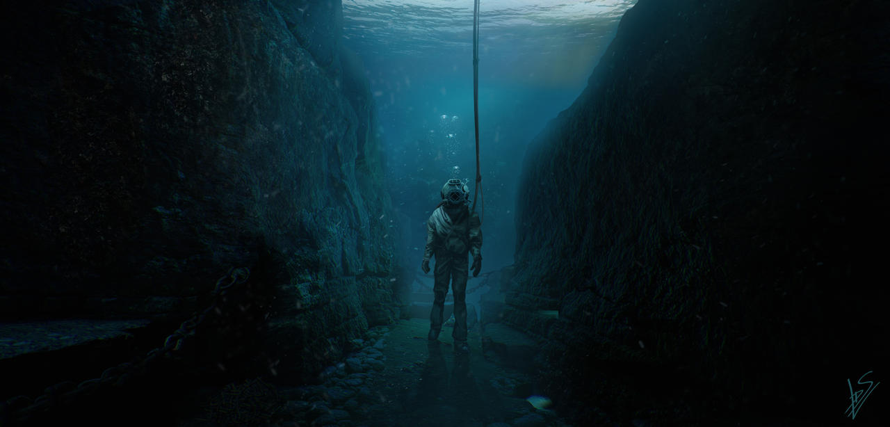 Deep-sea diver by LorenzodeSanctis on DeviantArt