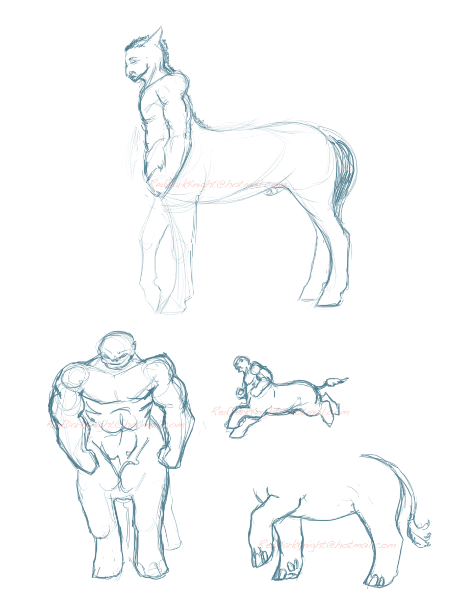 Sketch: Centaur Studies