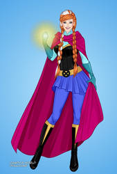 Princess Anna as a Superhero