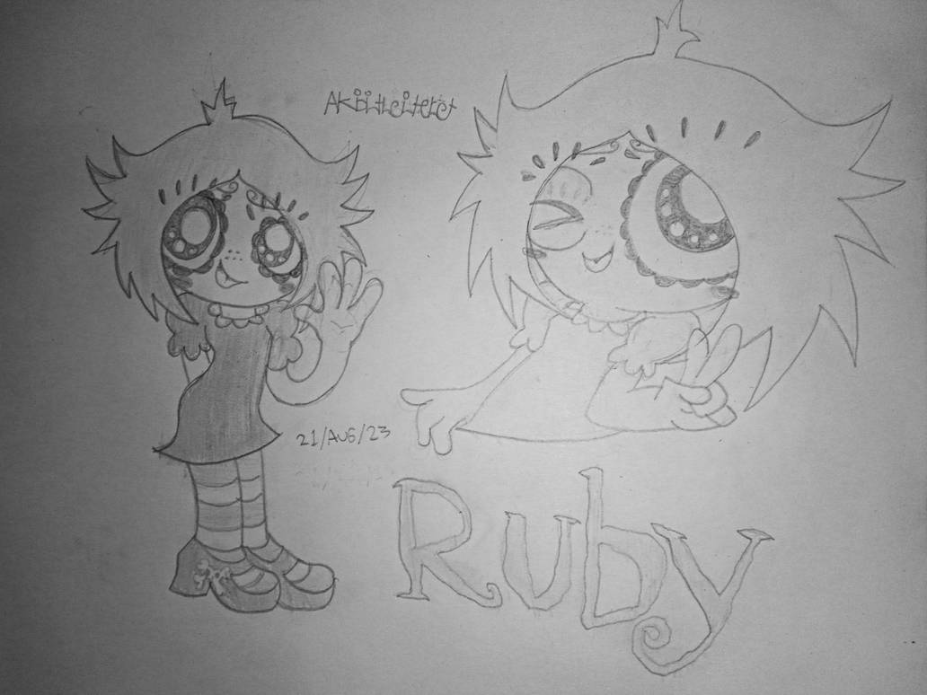 Austin Ruby Drawing Ruby sketch by AKidInTheInternet on DeviantArt