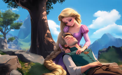 Tangled in the woods.