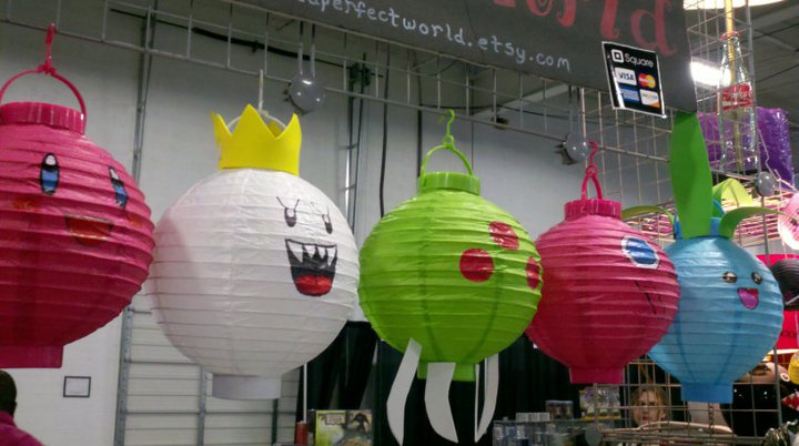 Video Game Character Paper Lanterns