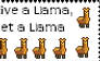 Give a Llama Get a Llama Stamp