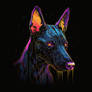 tanyatis doberman print Cyberpunk futuristic print