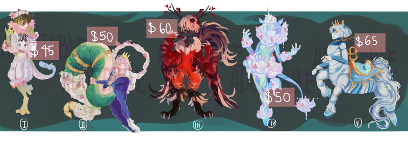 (SOLD) FLAT SALE DESING 5 (0/5) by LisaBlack89-Adopt