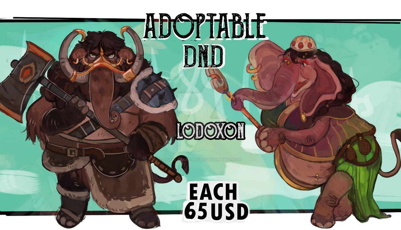Loxodon Robe FLAT SALE /DnD Loxodon|OPEN|(1/2) by LisaBlack89-Adopt on DeviantArt
