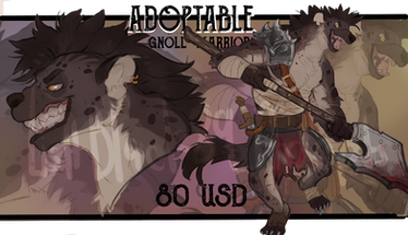 FLAT SALE /DnD another gnoll warrior|SOLD