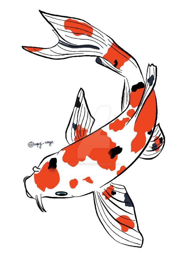 Koi fish with colors #1 by TatoudyStudio on DeviantArt