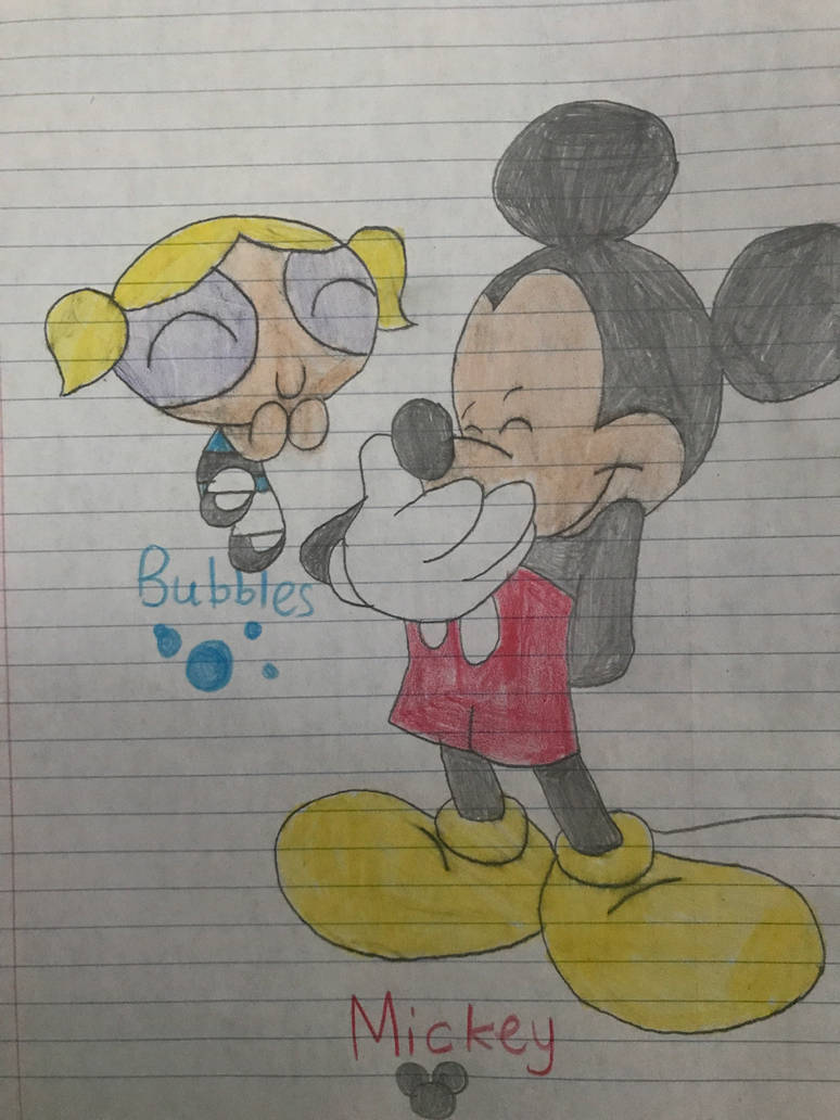 Mickey Mouse And Bubbles By Cianablue On DeviantArt