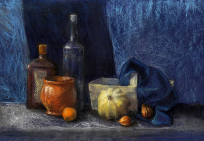 Still life with tangerine