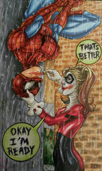 Harley and spidey