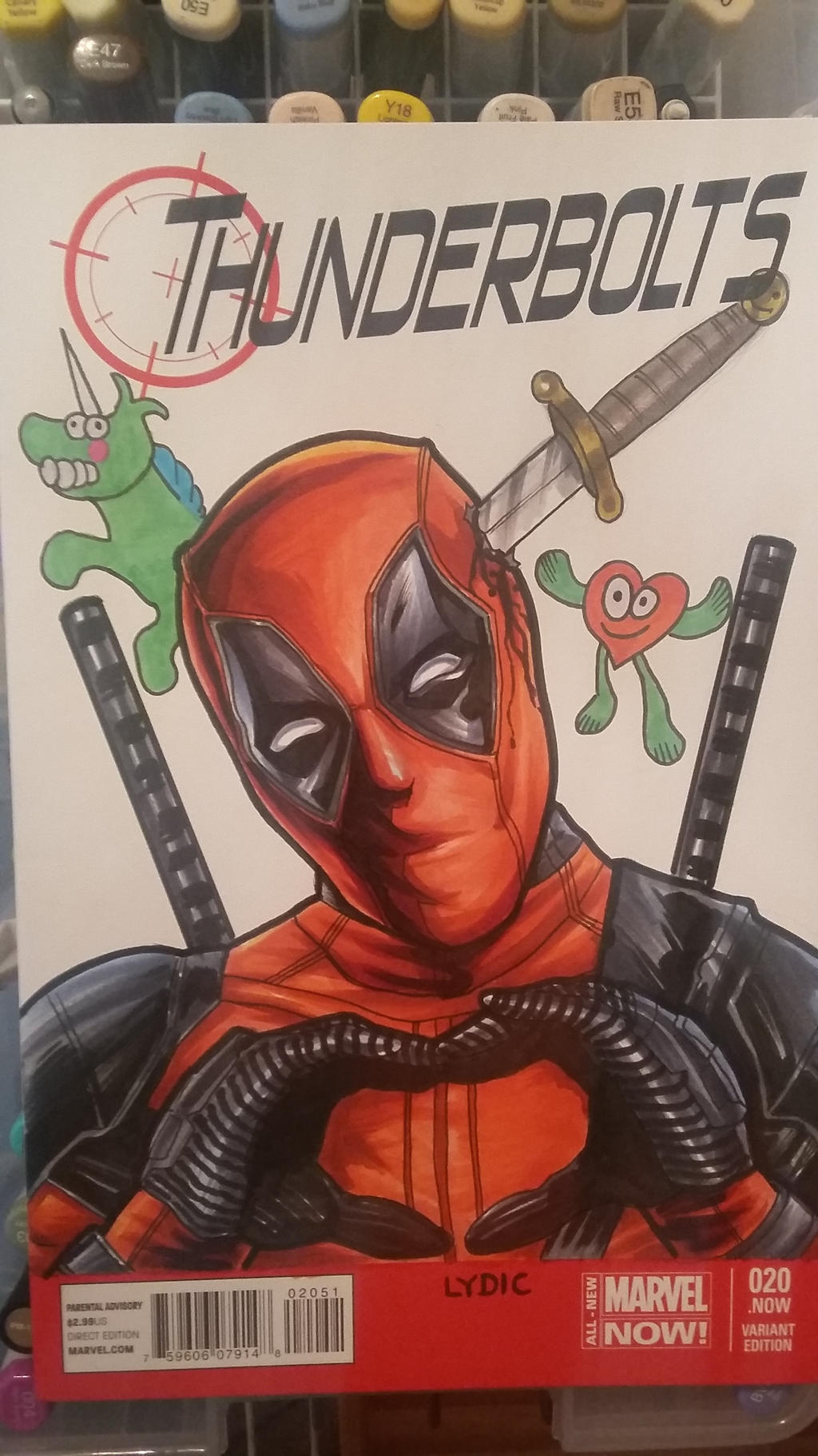 deadpool sketch cover