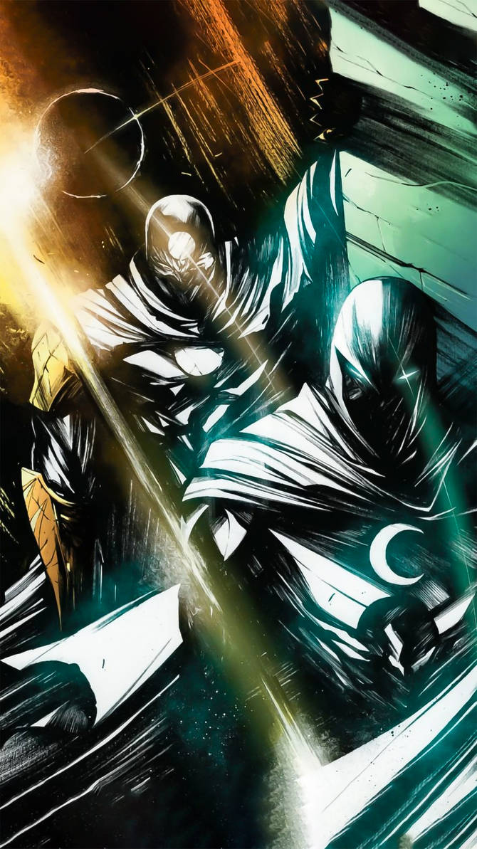 Moon Knight and Hunter's Moon by CREEPYV on DeviantArt