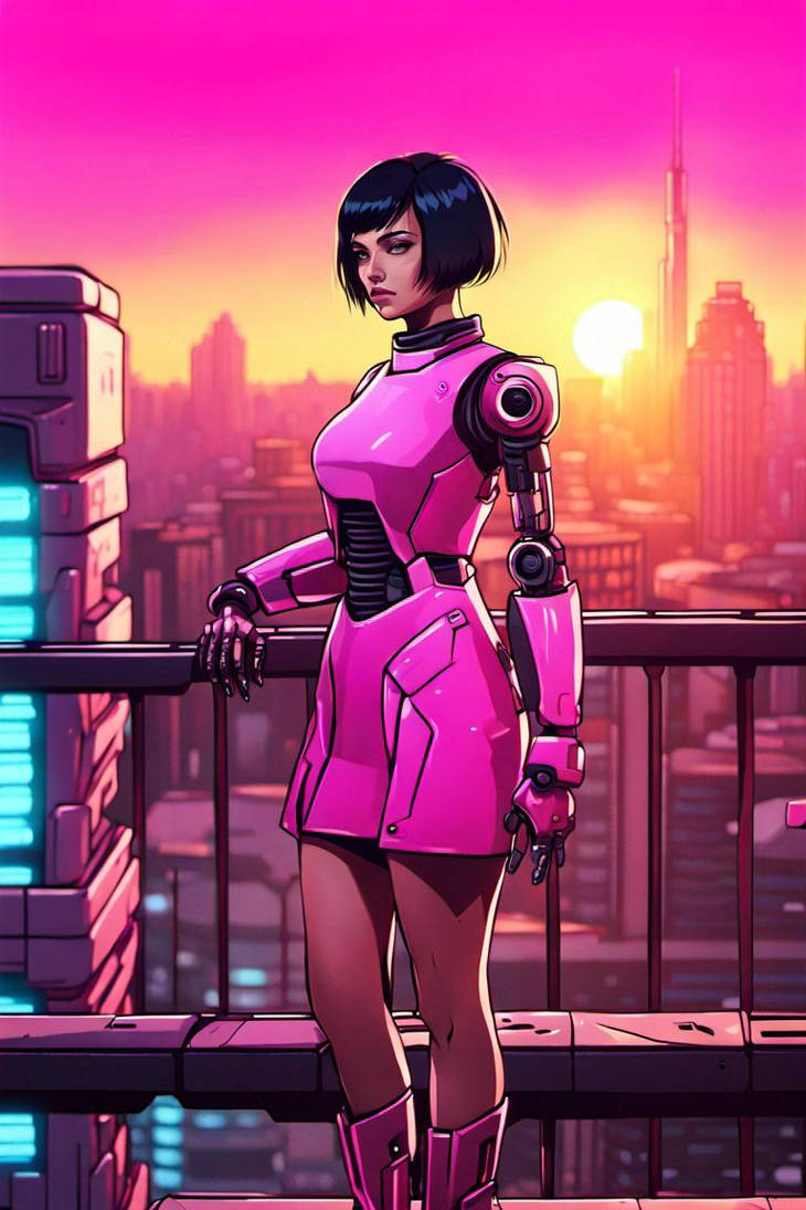 Pink Cyborg 18 by CatmanDUU on DeviantArt