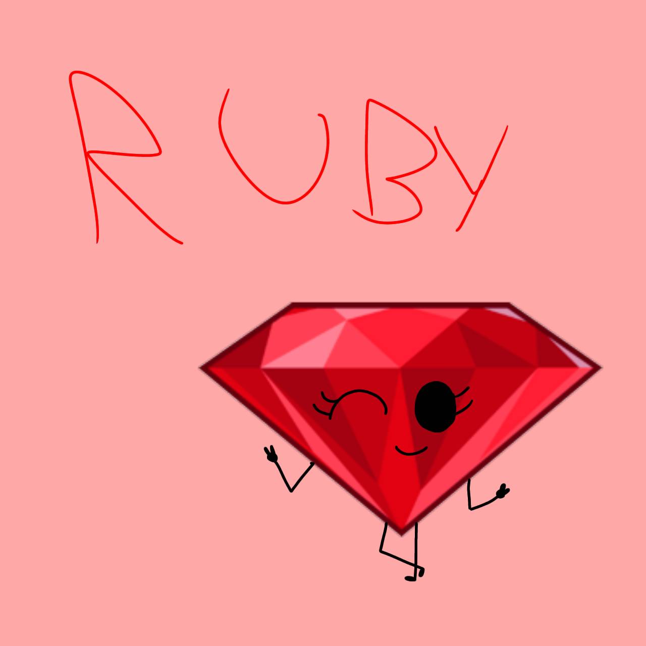 Ruby bfdi (old art) by Zyswer on DeviantArt