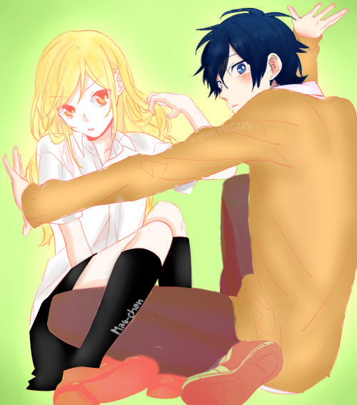 Kyoko and Miyamura from Horimiya by matsumayu on DeviantArt