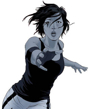 Mirror's Edge comic #3 Faith transparent