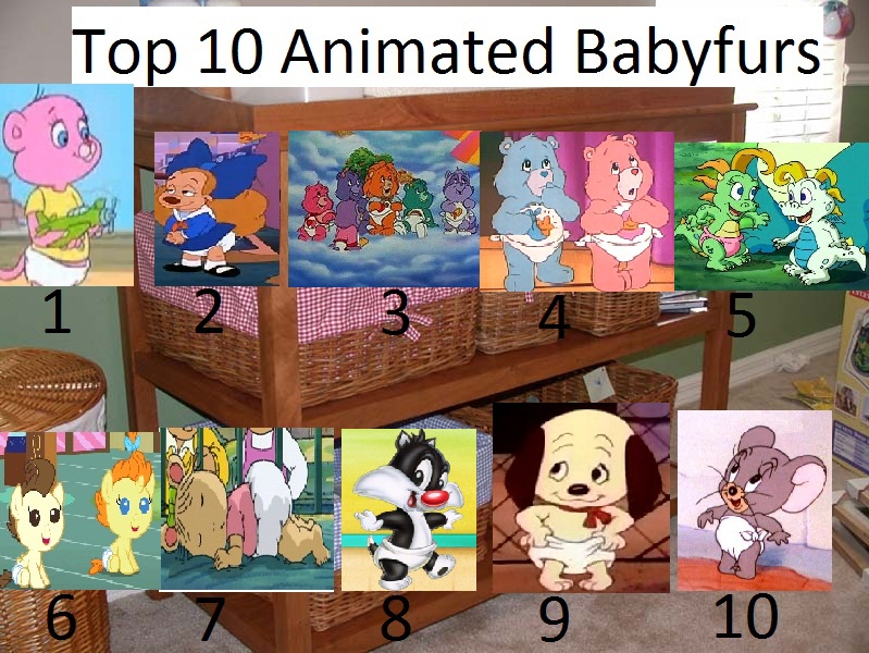 My top 10 Animated Babyfurs