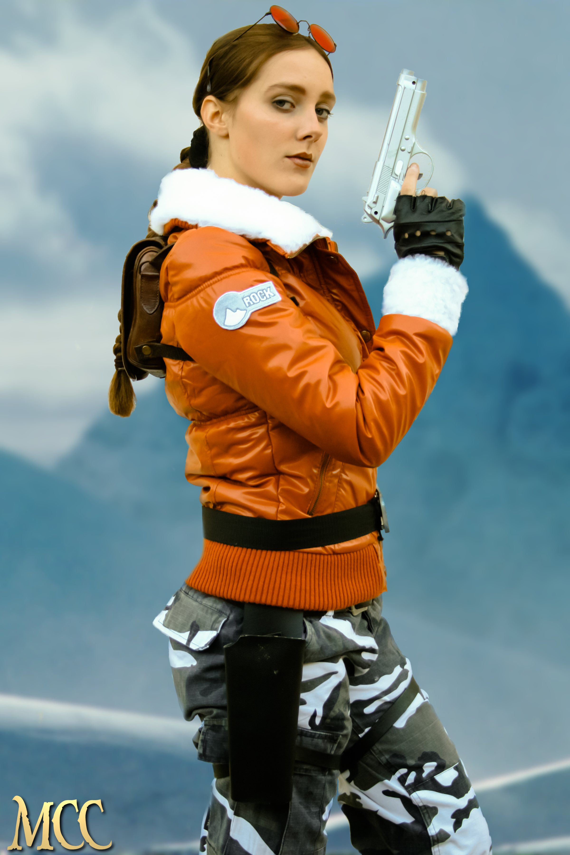 Lara Croft Tomb Raider Cosplay Costume Stock Photo 1889409853