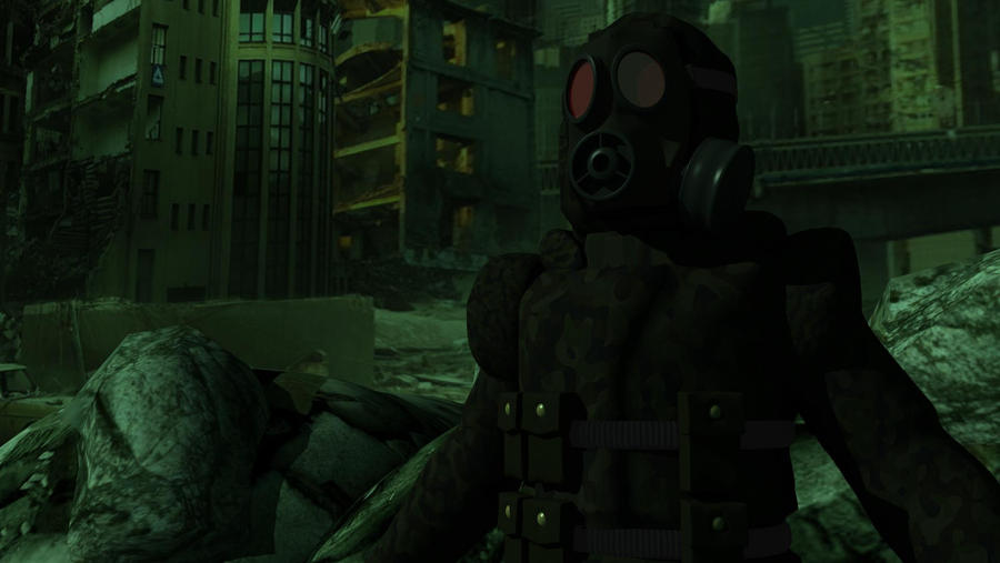 3D Gas Mask Soldier by ARTazi on DeviantArt