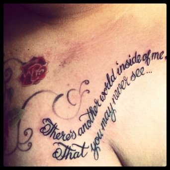 Lyrics Tattoo By Scarlet22 On Deviantart