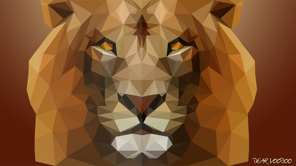 Lion - LowPoly - [HD-720p]