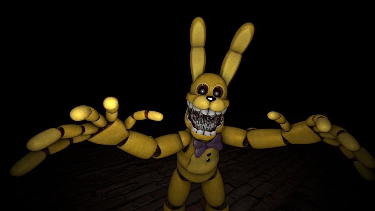 Into the Pit Spring Bonnie. by ScorchingFlamesInc on DeviantArt