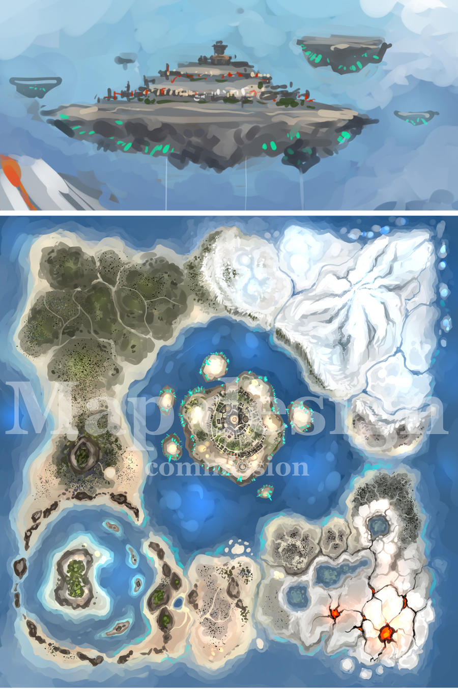 Commission map by BettaRenard on DeviantArt