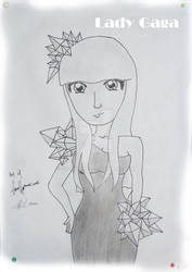 Lady Gaga Sketch Humaniod