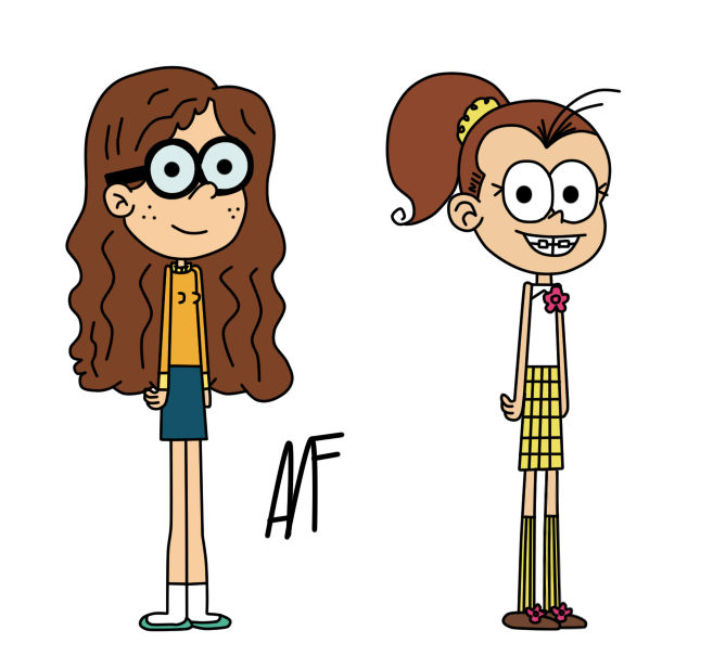 luan and shannon COLOR by albertdario on DeviantArt